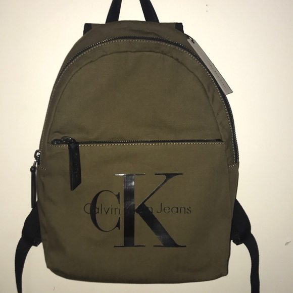 calvin klein canvas backpack